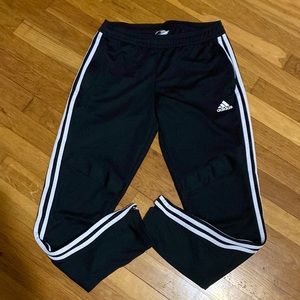 Adidas track pants.
